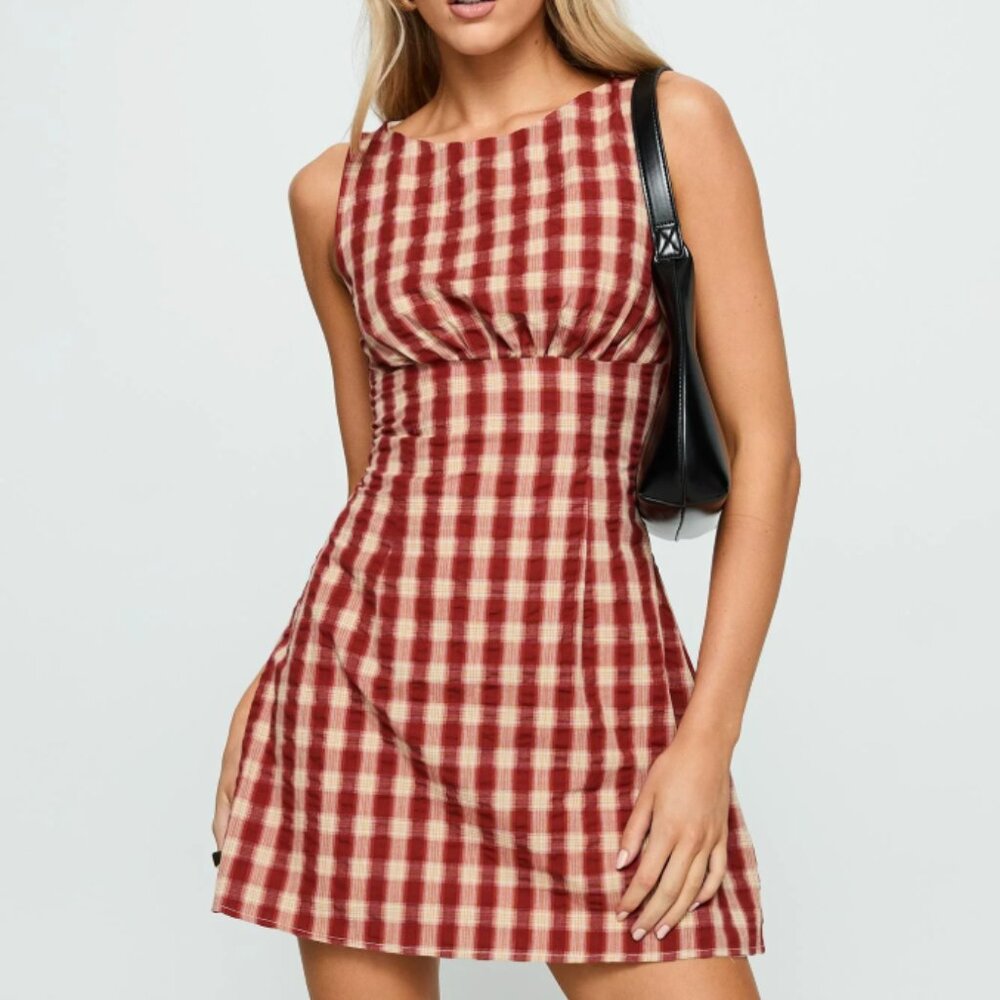 Sweet Somethings Mini Dress Red Check